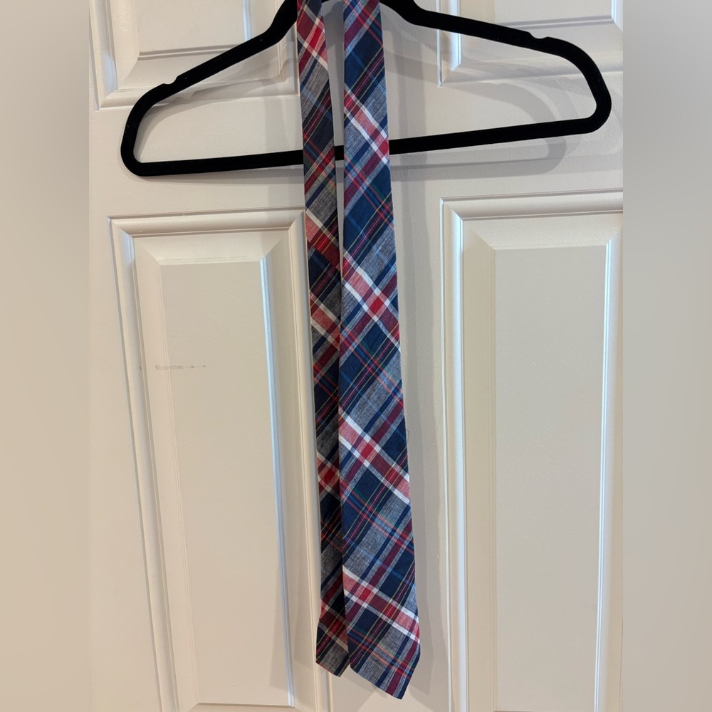 Pendleton Red and Blue Plaid Tie